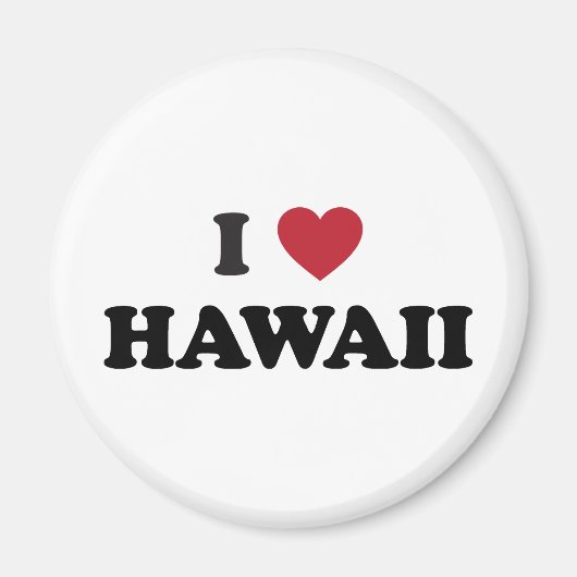 Ik hou van Hawaii Magneet (Voorkant)