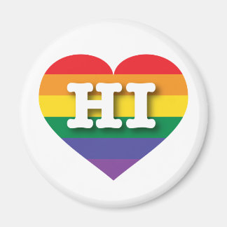 Ik hou van Hawaii Rainbow Heart Magneet