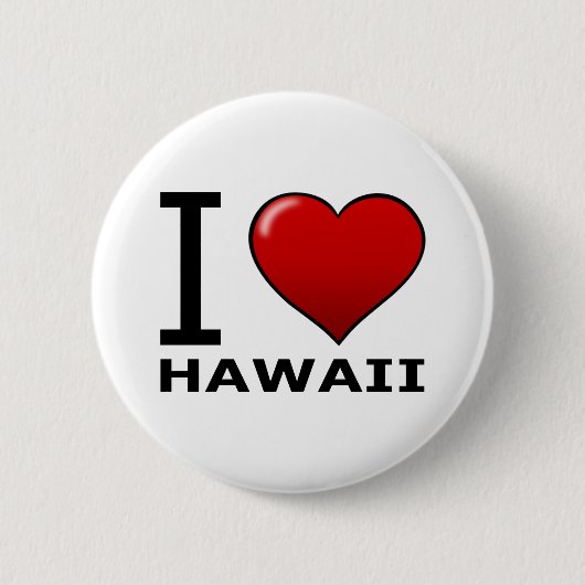 Ik hou van HAWAII Ronde Button 5,7 Cm (Voorkant)