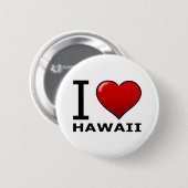 Ik hou van HAWAII Ronde Button 5,7 Cm (Voorkant /achterkant)
