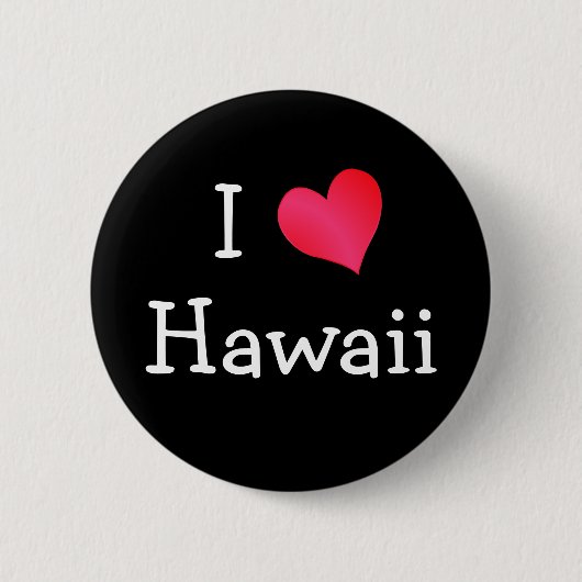 Ik hou van Hawaii Ronde Button 5,7 Cm (Voorkant)