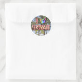 Ik hou van Hawaii Ronde Sticker (Tas)