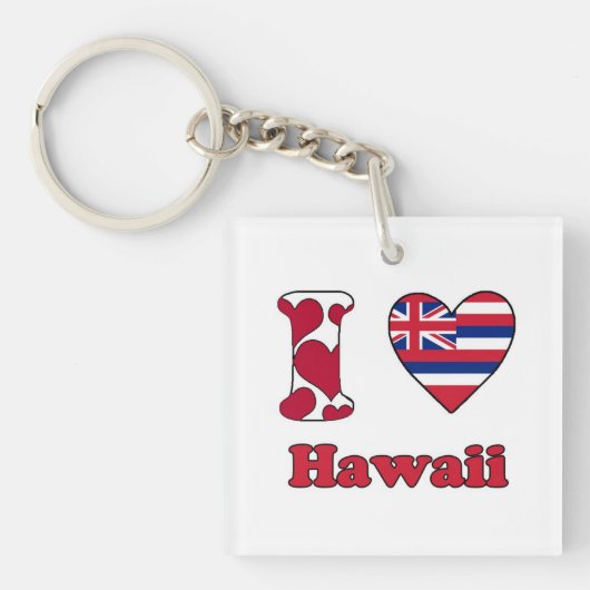 Ik hou van Hawaii Sleutelhanger (voorkant)