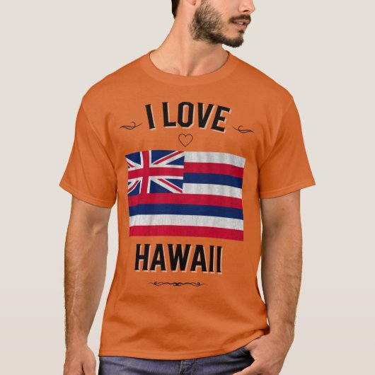 Ik hou van Hawaii T-shirt (Voorkant)