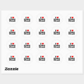 Ik hou van Hawk Tuah _1 Ronde Sticker (Vel)