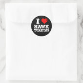 Ik hou van Hawk Tuah'ing Grappig Ronde Sticker (Tas)