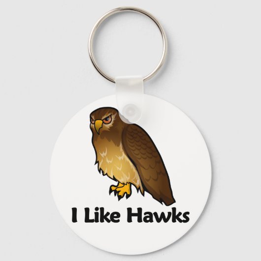 Ik hou van Hawks Sleutelhanger (Voorkant)