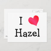 Ik hou van Hazel Briefkaart (Voorkant / Achterkant)