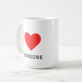 Ik hou van hazelmuis koffiemok (Voorkant links)