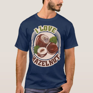Ik hou van hazelnoten, liefhebbers, cadeautjes, he t-shirt