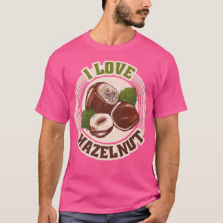 Ik hou van hazelnoten, liefhebbers, cadeautjes, he t-shirt