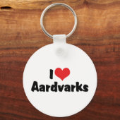 Ik hou van Heart Aardvarks Sleutelhanger (Voorkant)