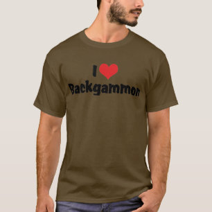 Ik hou van Heart Backgammon T-shirt