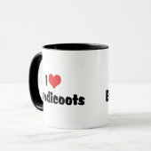 Ik hou van Heart Bandicoots Mok (Voorkant links)