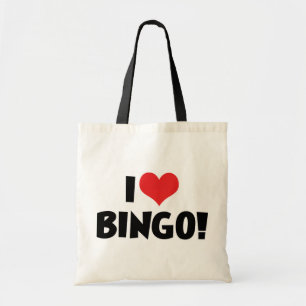 Ik hou van Heart Bingo! - Bingo Liefhebbers Tote Bag