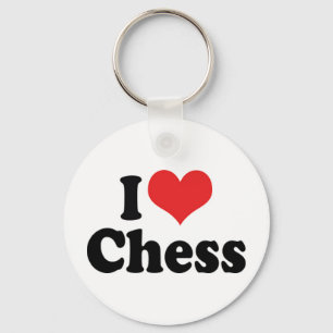 Ik hou van Heart Chess Sleutelhanger