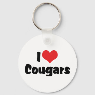 Ik hou van Heart Cougars Sleutelhanger