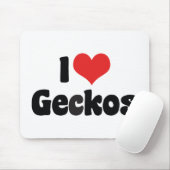 Ik hou van Heart Geckos Muismat (Met muis)