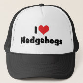 Ik hou van Heart Hedégels Trucker Pet (Voorkant)
