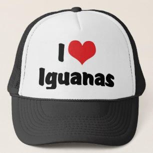 Ik hou van Heart Iguanas - Hagedis Liefhebber Trucker Pet