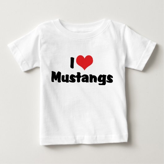 Ik hou van Heart Mustangs - Paardenliefhebber (Voorkant)