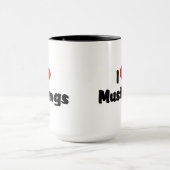 Ik hou van Heart Mustangs - Paardenliefhebber Mok (Midden)