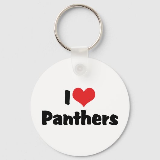 Ik hou van Heart Panthers Sleutelhanger (Voorkant)
