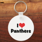 Ik hou van Heart Panthers Sleutelhanger (Voorkant)