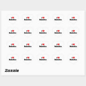Ik hou van Heart Robotics - Robotliefhebber Hart Sticker (Vel)