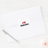 Ik hou van Heart Robotics - Robotliefhebber Hart Sticker (Envelop)
