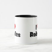 Ik hou van Heart Robotics - Robotliefhebber Mok (Midden)