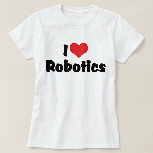 Ik hou van Heart Robotics - Robotliefhebber T-shirt (Design voorkant)