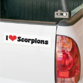 Ik hou van Heart Schorpioenen Bumpersticker (Op Truck)