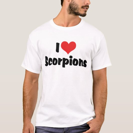 Ik hou van Heart Scorpions T-shirt (Voorkant)
