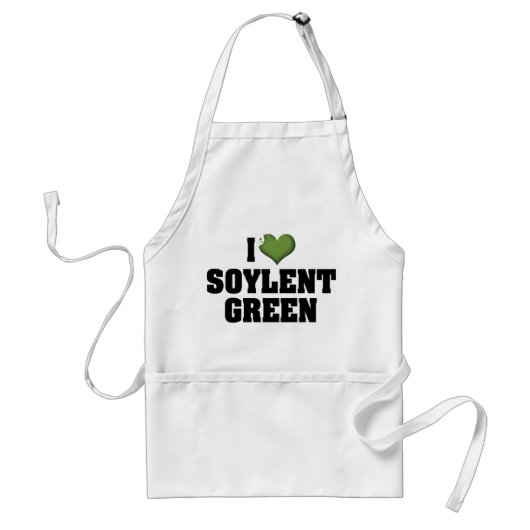 Ik hou van Heart Soylent Green Standaard Schort (Voorkant)