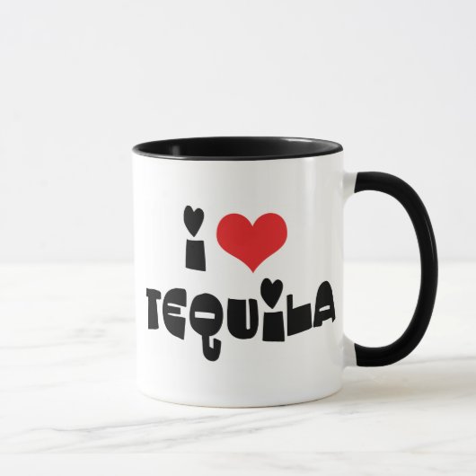 Ik hou van Heart Tequila Mok (Rechts)