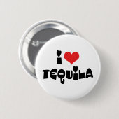 Ik hou van Heart Tequila Ronde Button 5,7 Cm (Voorkant /achterkant)