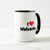Ik hou van Heart Wolverines Mok (Voorkant rechts)