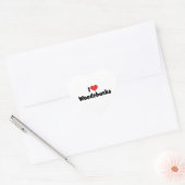 Ik hou van Heart Woodchucks Hart Sticker (Envelop)