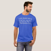 Ik hou van heavy metal grappige wetenschap chemie  t-shirt (Voorkant volledig)