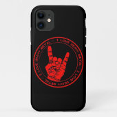 Ik hou van Heavy Metal Radio Case-Mate iPhone Case (Achterkant)