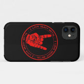 Ik hou van Heavy Metal Radio Case-Mate iPhone Case (Achterkant (horizontaal))
