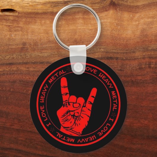 Ik hou van Heavy Metal Radio Sleutelhanger (Voorkant)