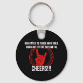 Ik hou van Heavy Metal Radio Sleutelhanger (Achterkant)