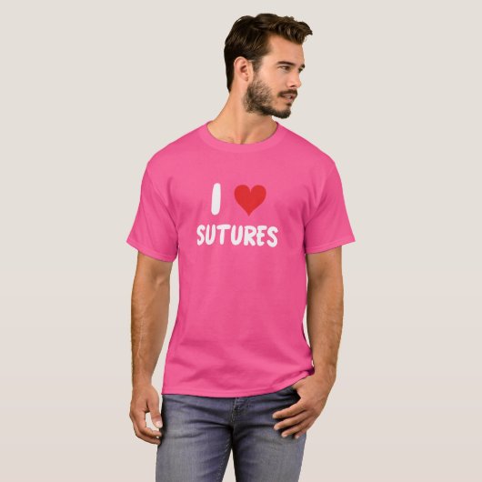 Ik hou van hechtingen - Doctor Nurse Surgeon Surge T-shirt (Voorkant volledig)