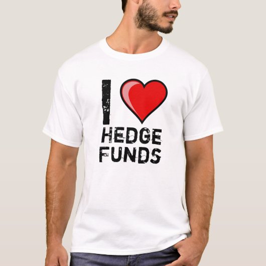 Ik hou van hedgefondsen t-shirt (Voorkant)