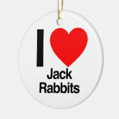 ik hou van hefkonijnen keramisch ornament (Links)