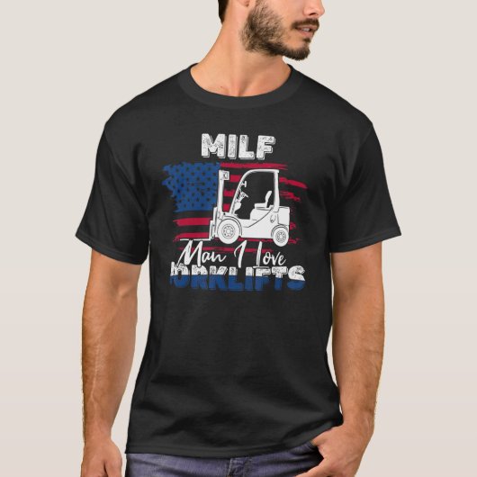 Ik hou van heftrucks Heftruck T-shirt (Voorkant)