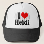 Ik hou van Heidi Trucker Pet (Voorkant)