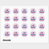 Ik hou van Helen, Georgia Ronde Sticker (Vel)